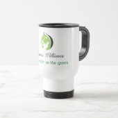 Nom personnalisé Meilleur Golfer Travel Mug (Devant droit)
