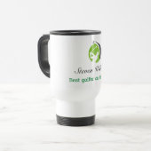Nom personnalisé Meilleur Golfer Travel Mug (Devant gauche)