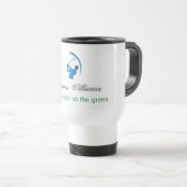 Nom personnalisé Meilleur Golfer Travel Mug (Devant droit)