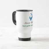 Nom personnalisé Meilleur Golfer Travel Mug (Devant gauche)