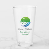 Nom personnalisé Meilleur verre de bière de Golfeu (Devant)