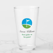 Nom personnalisé Meilleur verre de bière de Golfeu (Devant)
