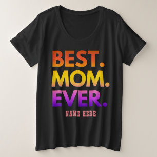 Nom personnalisé Meilleure Maman Typographie Cadea