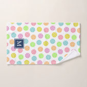 Nom personnalisé mignon Pickleball Balls (Serviette à main)