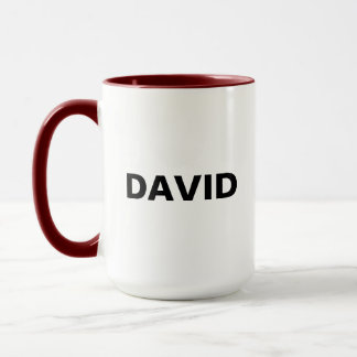 Nom Personnalisé Minimaliste De Deux Tons Ou Mug D