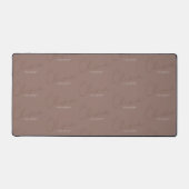 Nom personnalisé Minimaliste Mocha Brun Script (Recto)