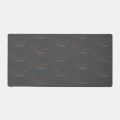 Nom personnalisé Minimaliste Mocha Brun Script (Recto)
