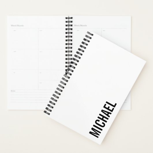 Nom personnalisé minimaliste moderne (Devant avec enveloppe)