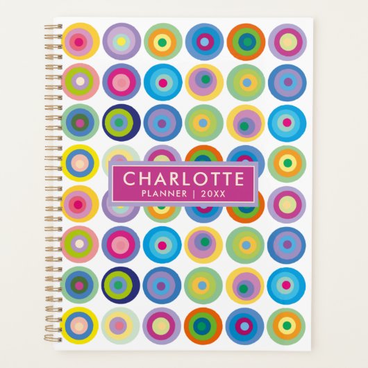 Nom personnalisé moderne Cercles colorés 2023 (Devant)