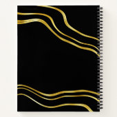 Nom personnalisé moderne Livre de croquis Black Go (Dos)
