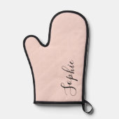Nom personnalisé moderne Monogram Pastel Rose (Recto)