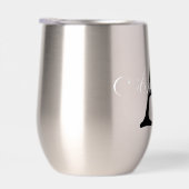 Nom personnalisé Monogram Silver Metallic (Droite)