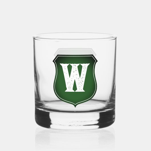 Nom personnalisé monogramme cadeau en verre de whi (Verso)