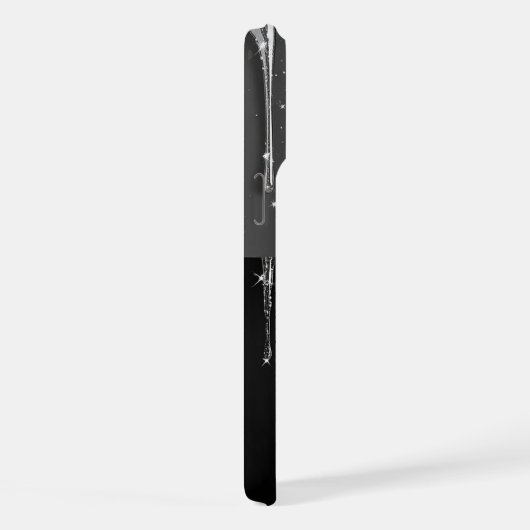 Nom personnalisé Monogramme Gouttes de paillettes  (Côté droit)