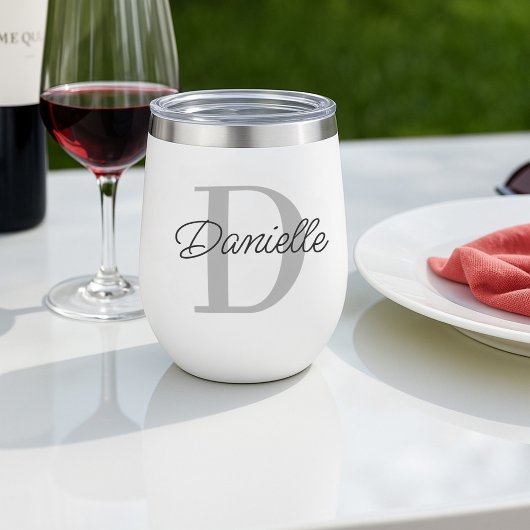 Nom personnalisé Monogramme initial Minimaliste mo