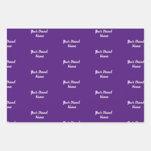 Nom personnalisé Monogramme Papier d'emballage d'e (Devant)