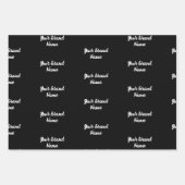 Nom personnalisé Monogramme Papier d'emballage d'e (Devant 2)