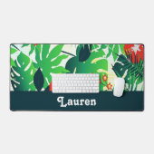 Nom personnalisé motif tropical (Clavier et souris)