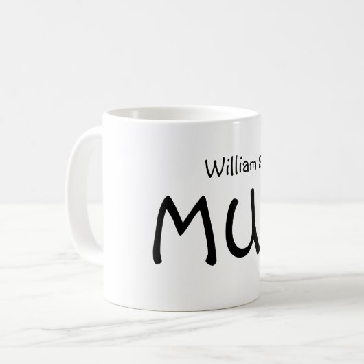 Nom personnalisé MUG (Devant gauche)
