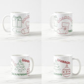 Nom personnalisé Mug de Noël