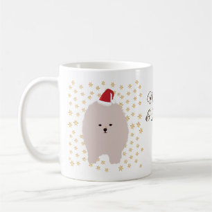 Nom personnalisé Mug de vacances, Chiot mignon