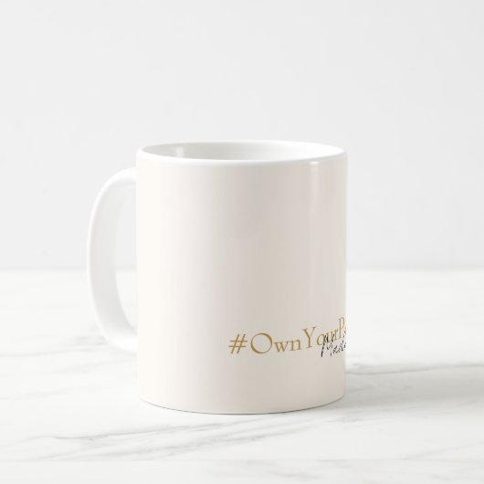Nom personnalisé Mug - Girlboss Empowerment Cadeau (Devant gauche)