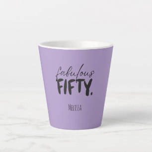 Nom personnalisé - Mug Latte Cinquante Fantastique