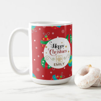 Nom personnalisé Mugs cadeaux de Noël - cloches
