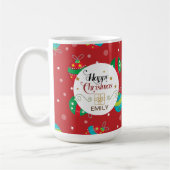 Nom personnalisé Mugs cadeaux de Noël - cloches (Gauche)