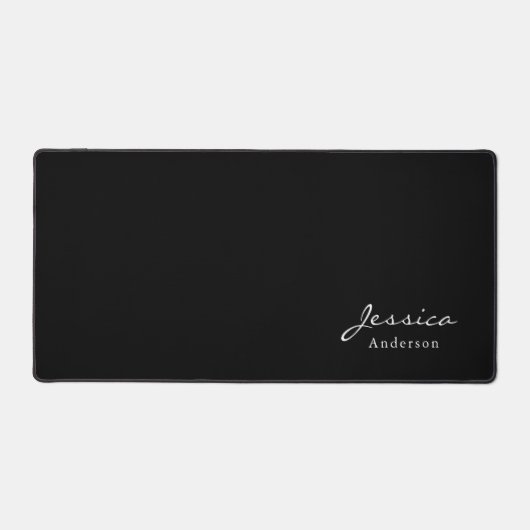 Nom personnalisé noir simple (Recto)