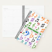 Nom personnalisé ; Nombreux notes et symboles de m (Devant avec enveloppe)