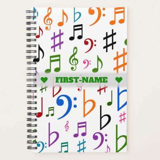 Nom personnalisé ; Nombreux notes et symboles de m (Devant)