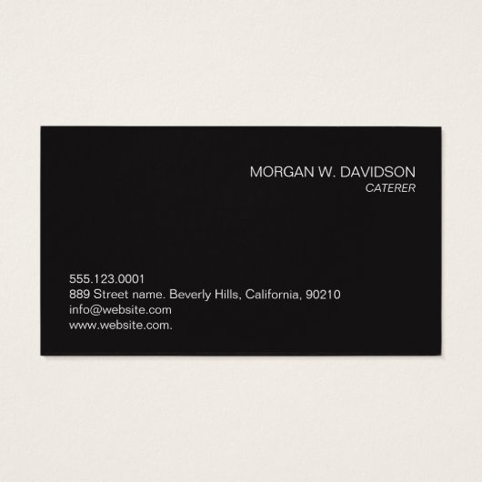 Nom personnalisé nourriture Photos Traiteur Entrep (Dos)