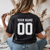 Nom personnalisé Numéro de T-shirt de football fém
