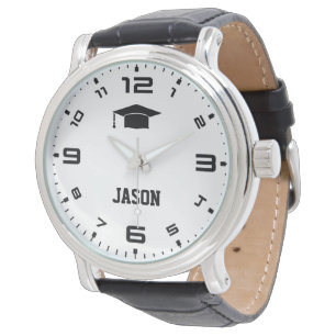 Nom personnalisé Numéros en gras Graduation Montre