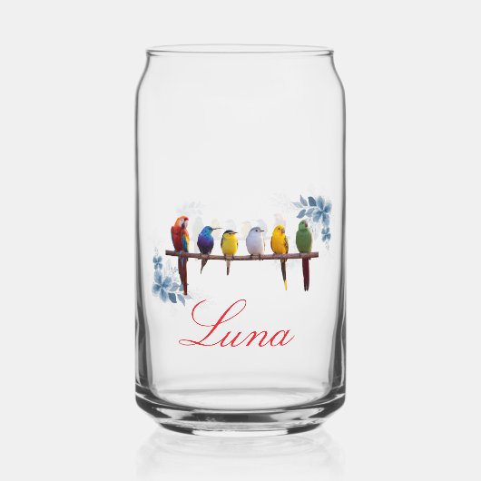Nom personnalisé oiseaux floraux (Recto)