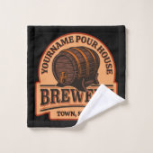 NOM PERSONNALISÉ Old Oak Barrel Beer Keg Brasserie (Gant de toilette)