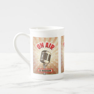Nom personnalisé "On Air" Microphone mug