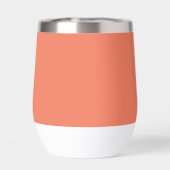 Nom personnalisé Orange Script Monogramme (Arrière)