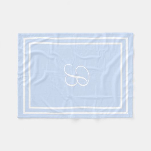 Nom personnalisé ou couverture en polaire initiale (Devant (Horizontal))