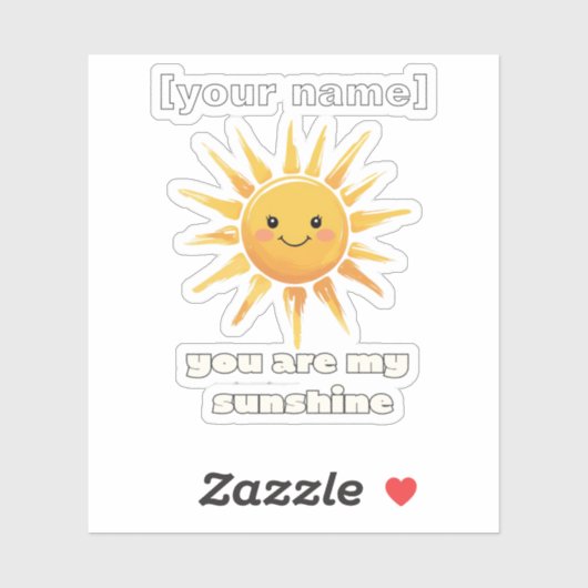 Nom personnalisé ou texte personnalisé Sticker en