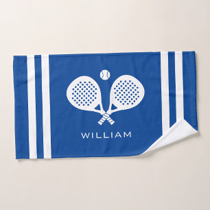 Nom personnalisé Padel Tennis Blue Stripes