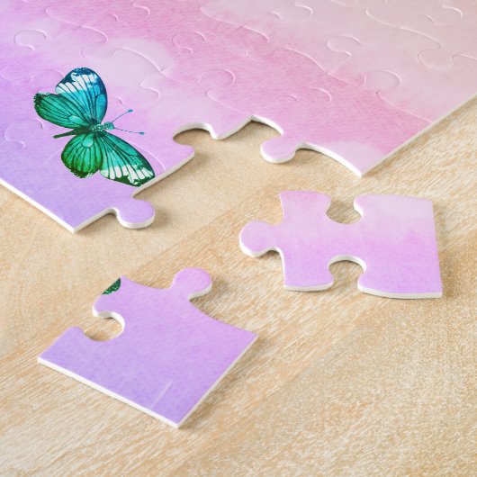 Nom personnalisé papillon Puzzle (Côté)