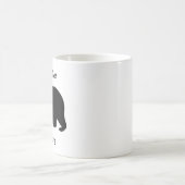 Nom personnalisé par tasse d'ours de papa (Centre)