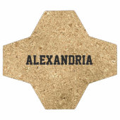 Nom personnalisé Parties scintillant or étincelle  (Plat)