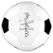 Nom personnalisé personnalisé monogramme de footba (Tourné)