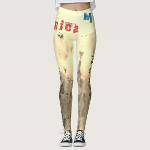 Nom personnalisé Pilates Leggings