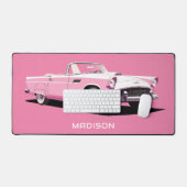 Nom personnalisé Pink Classic Car (Clavier et souris)