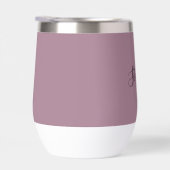 Nom personnalisé Pink Script Monogramme (Droite)