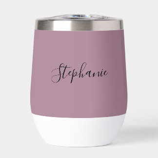 Nom personnalisé Pink Script Monogramme